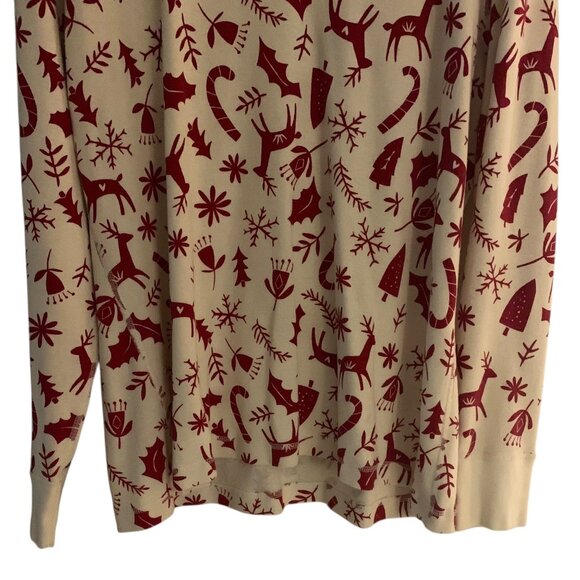 HANNA ANDERSSON Red + White Long John Unisex Christmas Pajama Set Size XXL - Picture 8 of 16